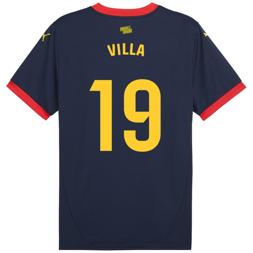 Kinder Toni Villa #19 Marinerot Auswärtstrikot Trikot 2024/25 T-Shirt