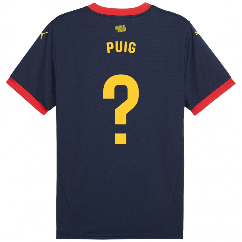 Kinder Sergi Puig #0 Marinerot Auswärtstrikot Trikot 2024/25 T-Shirt