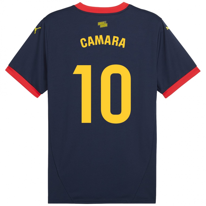 Kinder Dawda Camara #10 Marinerot Auswärtstrikot Trikot 2024/25 T-Shirt