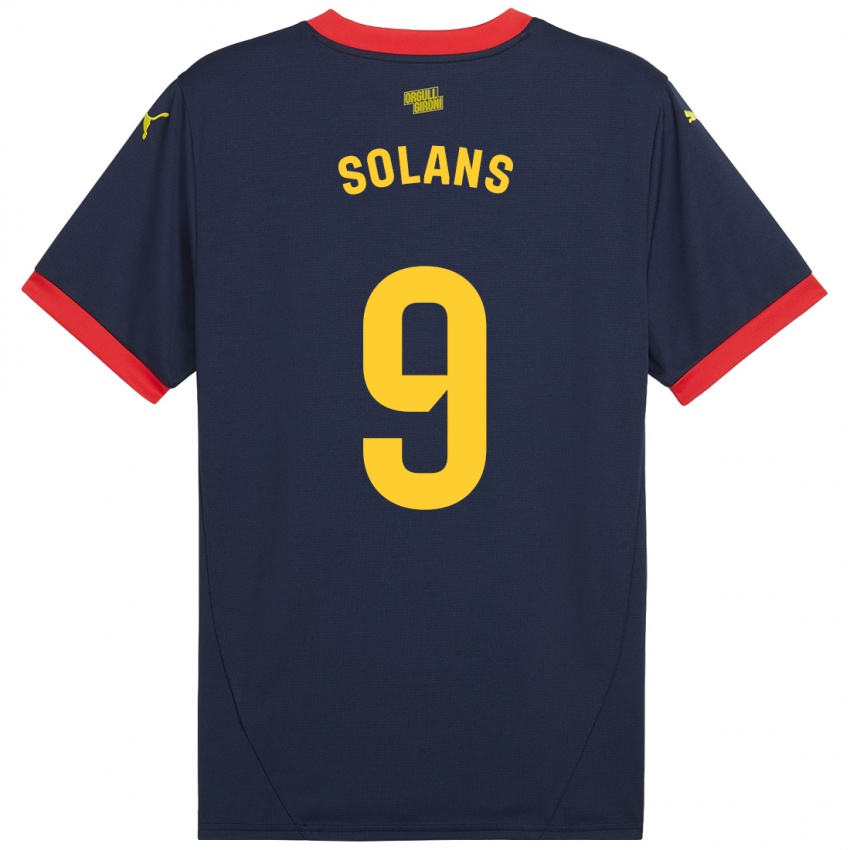 Kinder Sergi Solans #9 Marinerot Auswärtstrikot Trikot 2024/25 T-Shirt