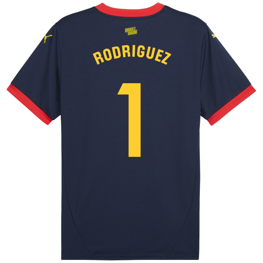 Kinder Maria Rodríguez #1 Marinerot Auswärtstrikot Trikot 2024/25 T-Shirt