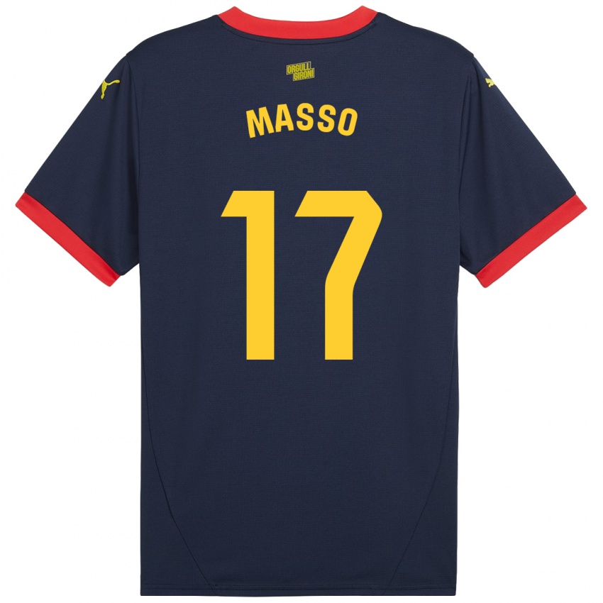 Kinder Ainoa Massó #17 Marinerot Auswärtstrikot Trikot 2024/25 T-Shirt