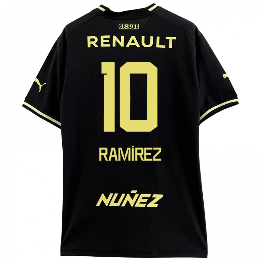 Kinder Gastón Ramírez #10 Schwarz Gelb Auswärtstrikot Trikot 2024/25 T-Shirt