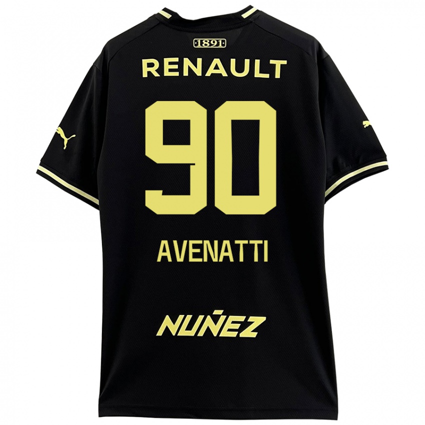 Kinder Felipe Avenatti #90 Schwarz Gelb Auswärtstrikot Trikot 2024/25 T-Shirt