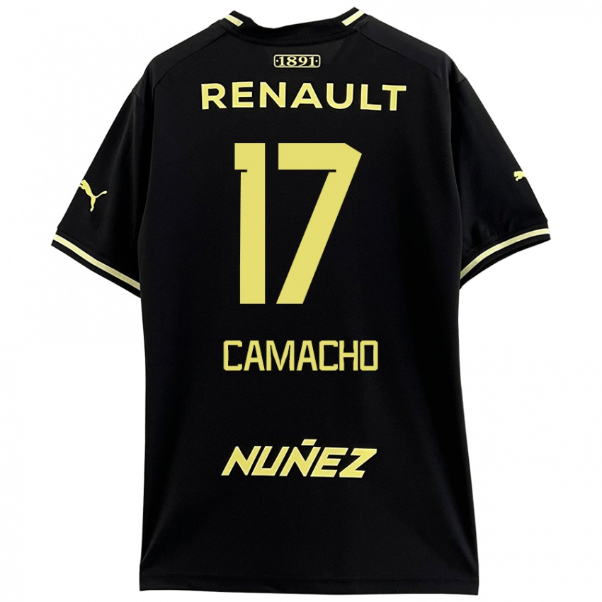 Kinder Sebastián Camacho #17 Schwarz Gelb Auswärtstrikot Trikot 2024/25 T-Shirt