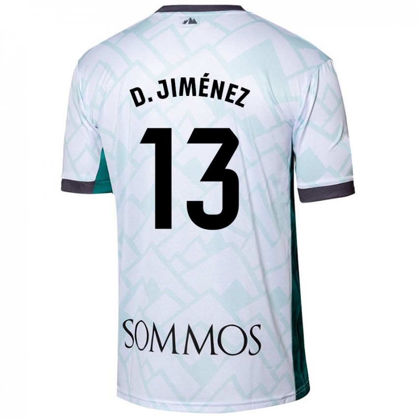 Kinder Dani Jiménez #13 Weiß Grün Auswärtstrikot Trikot 2024/25 T-Shirt