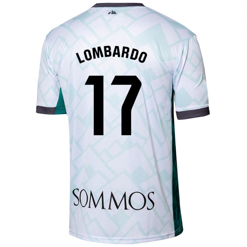 Kinder Enzo Lombardo #17 Weiß Grün Auswärtstrikot Trikot 2024/25 T-Shirt