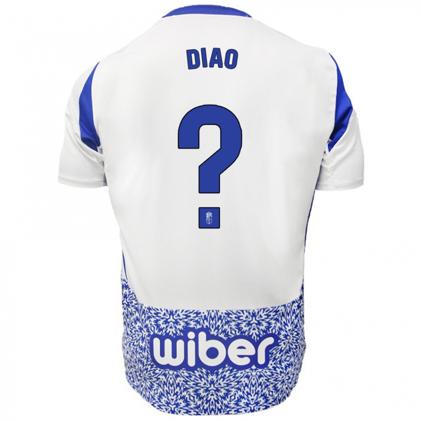 Kinder Siren Diao #0 Weiß Blau Auswärtstrikot Trikot 2024/25 T-Shirt