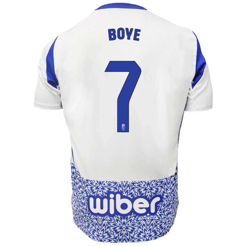 Kinder Lucas Boyé #7 Weiß Blau Auswärtstrikot Trikot 2024/25 T-Shirt