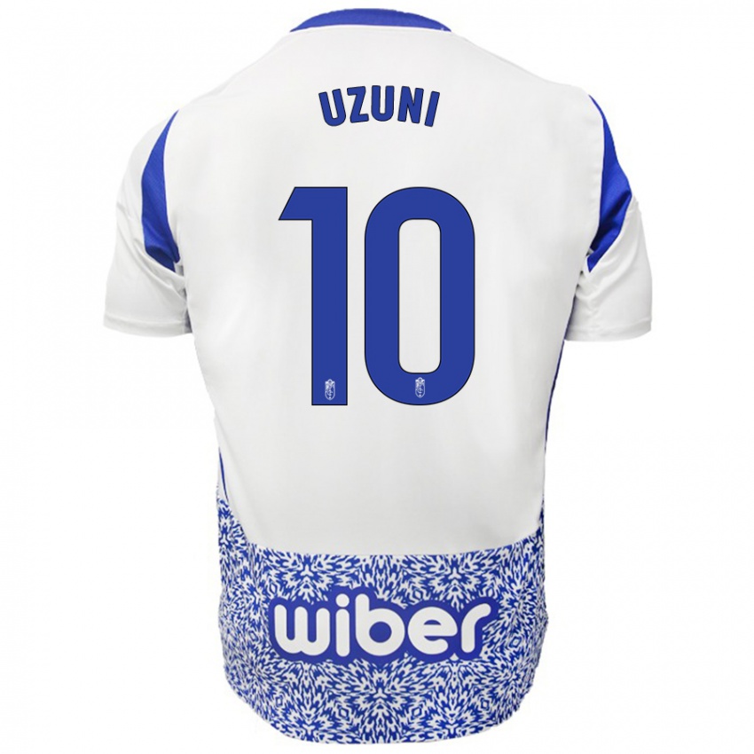 Kinder Myrto Uzuni #10 Weiß Blau Auswärtstrikot Trikot 2024/25 T-Shirt