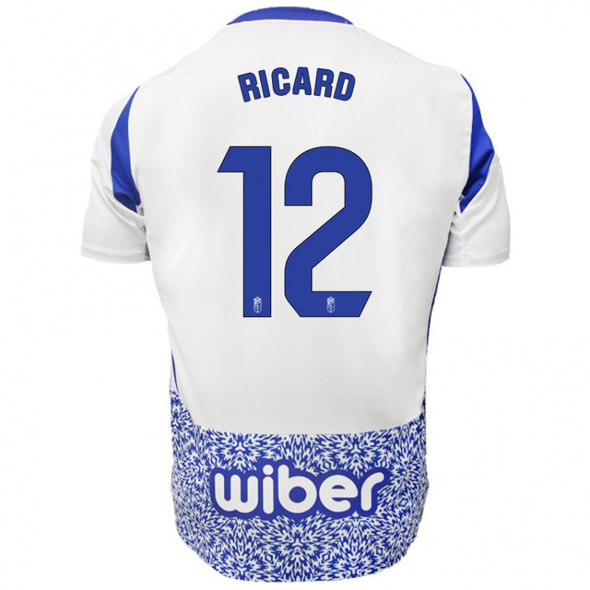 Kinder Ricard Sanchez #12 Weiß Blau Auswärtstrikot Trikot 2024/25 T-Shirt