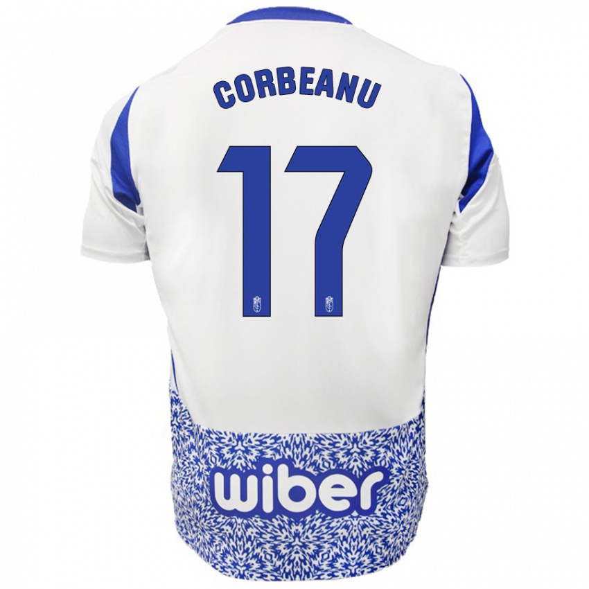 Kinder Theo Corbeanu #17 Weiß Blau Auswärtstrikot Trikot 2024/25 T-Shirt