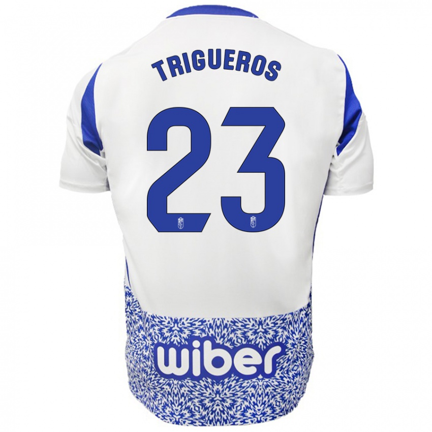 Kinder Manu Trigueros #23 Weiß Blau Auswärtstrikot Trikot 2024/25 T-Shirt