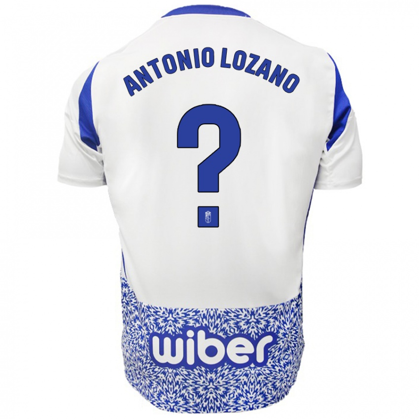 Kinder José Antonio Lozano #0 Weiß Blau Auswärtstrikot Trikot 2024/25 T-Shirt