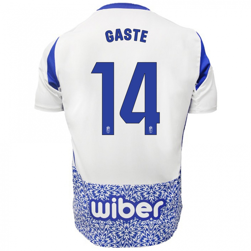 Kinder Gaste #14 Weiß Blau Auswärtstrikot Trikot 2024/25 T-Shirt