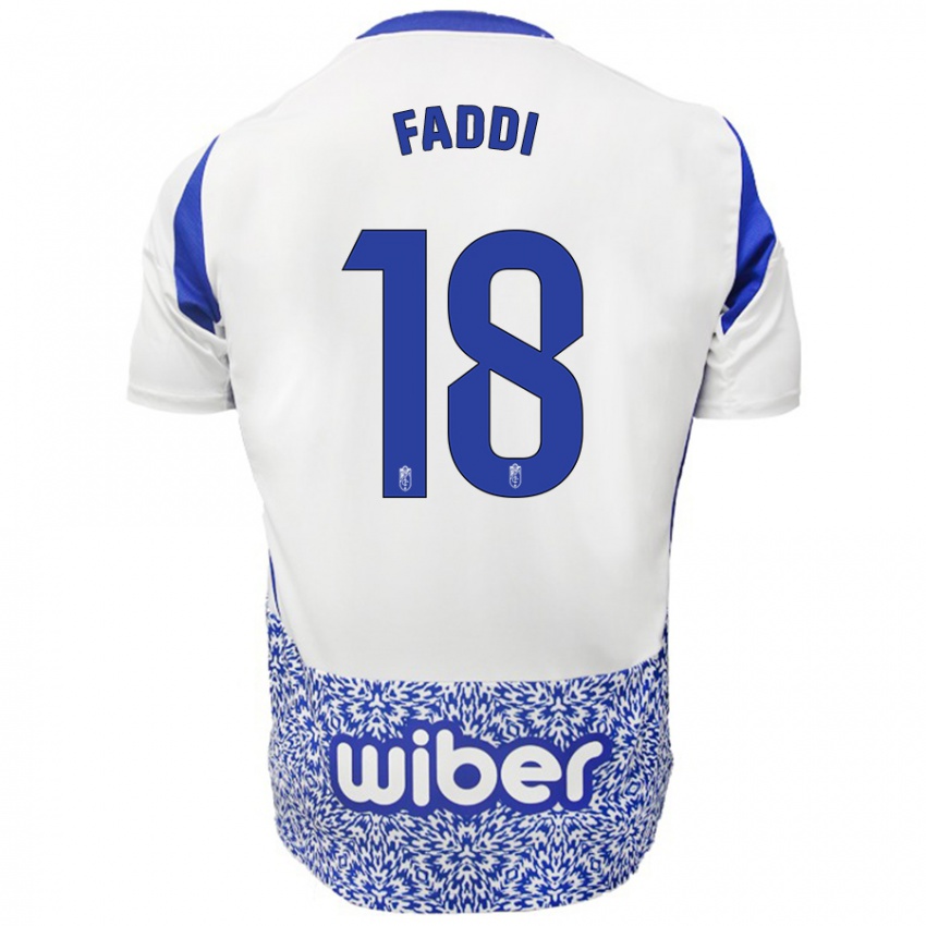 Kinder Inés Faddi #18 Weiß Blau Auswärtstrikot Trikot 2024/25 T-Shirt