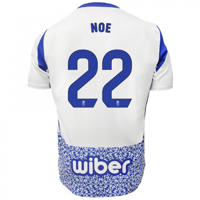 Kinder Noe #22 Weiß Blau Auswärtstrikot Trikot 2024/25 T-Shirt