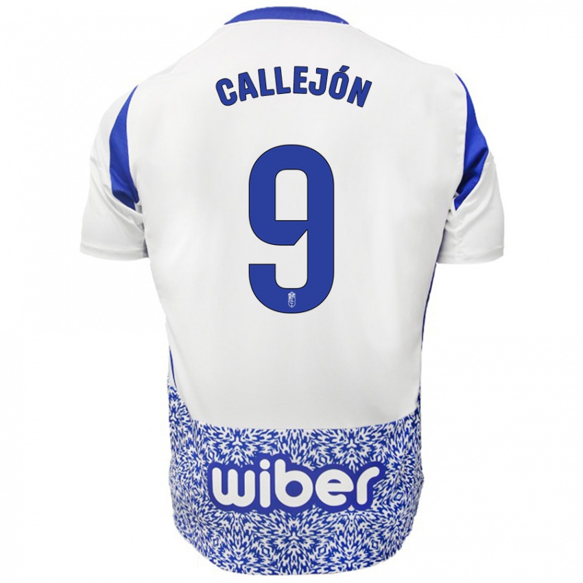 Kinder José Callejón #9 Weiß Blau Auswärtstrikot Trikot 2024/25 T-Shirt