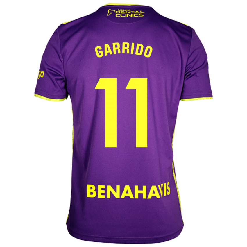 Kinder Rafael Garrido #11 Lila Gelb Auswärtstrikot Trikot 2024/25 T-Shirt