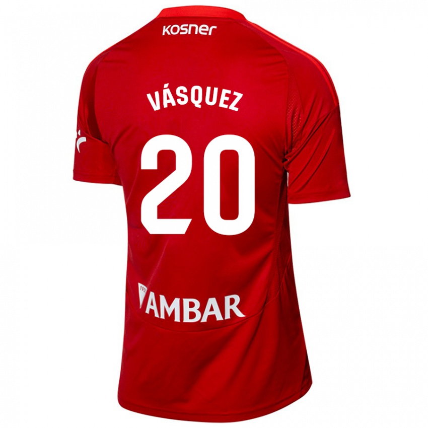 Kinder José Vásquez #20 Weiß Blau Auswärtstrikot Trikot 2024/25 T-Shirt