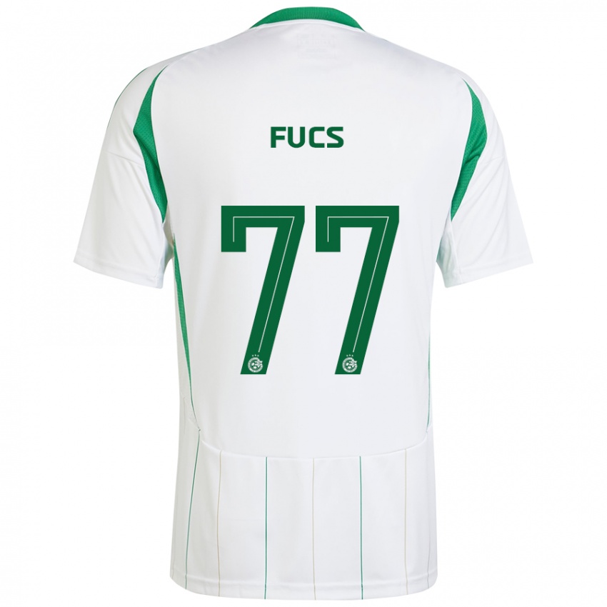 Kinder Roee Fucs #77 Weiß Grün Auswärtstrikot Trikot 2024/25 T-Shirt