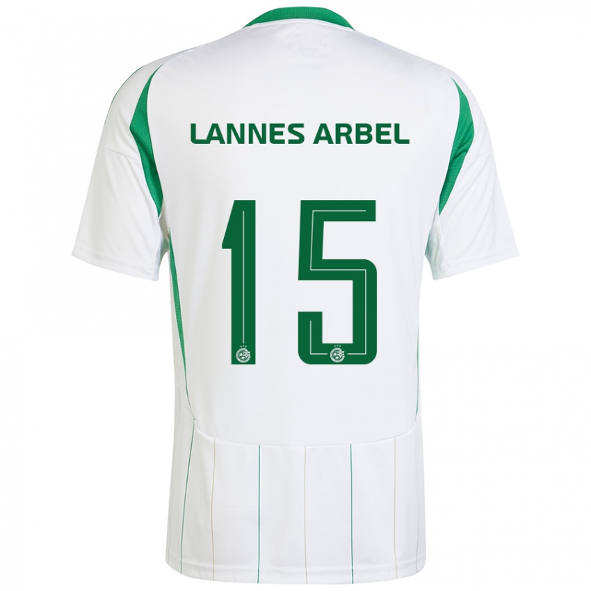 Kinder Tomer Lannes Arbel #15 Weiß Grün Auswärtstrikot Trikot 2024/25 T-Shirt