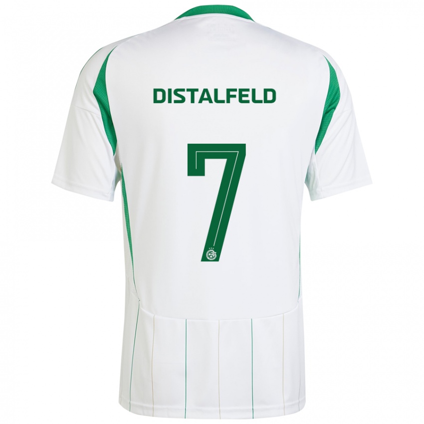 Kinder Yanai Distalfeld #7 Weiß Grün Auswärtstrikot Trikot 2024/25 T-Shirt