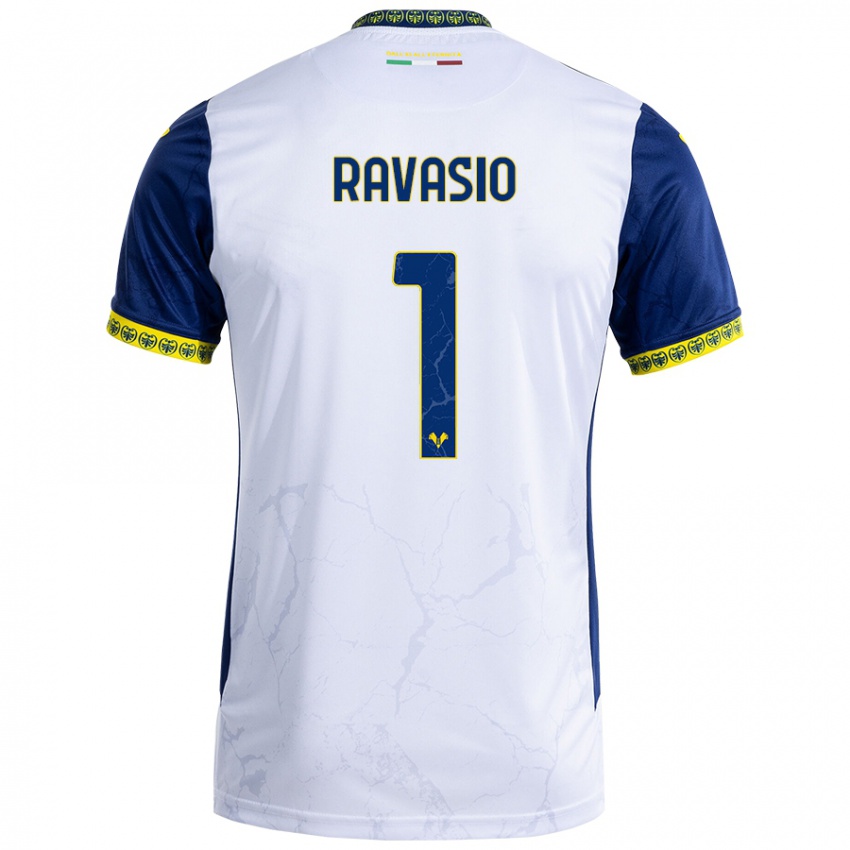 Kinder Manuel Ravasio #1 Weiß Blau Auswärtstrikot Trikot 2024/25 T-Shirt