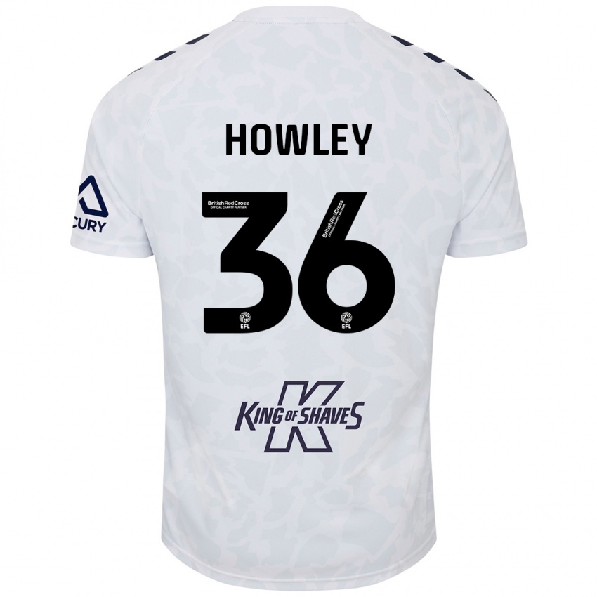 Kinder Ryan Howley #36 Weiß Auswärtstrikot Trikot 2024/25 T-Shirt