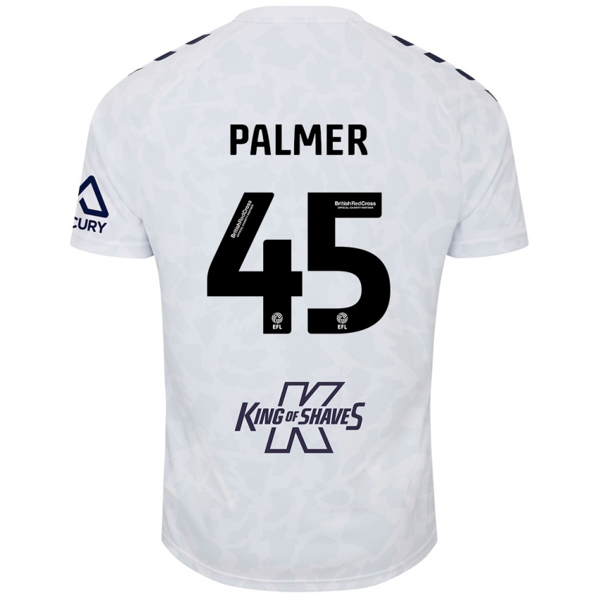 Kinder Kasey Palmer #45 Weiß Auswärtstrikot Trikot 2024/25 T-Shirt