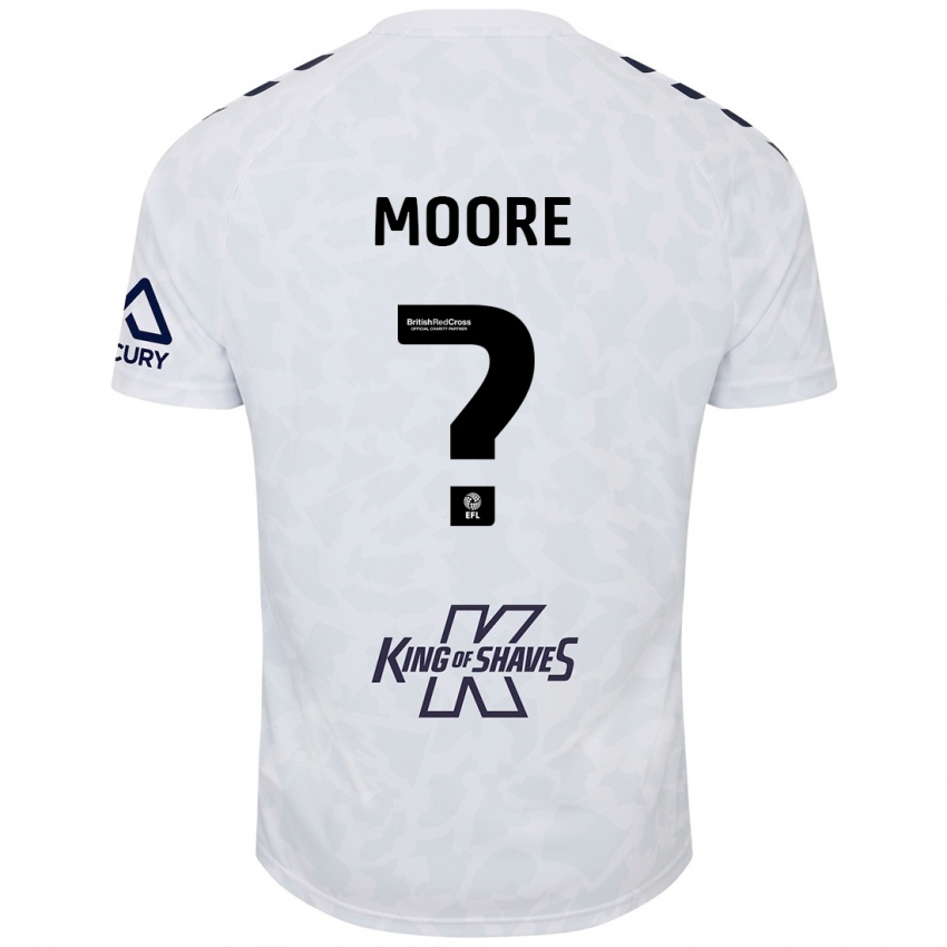 Kinder Isaac Moore #0 Weiß Auswärtstrikot Trikot 2024/25 T-Shirt