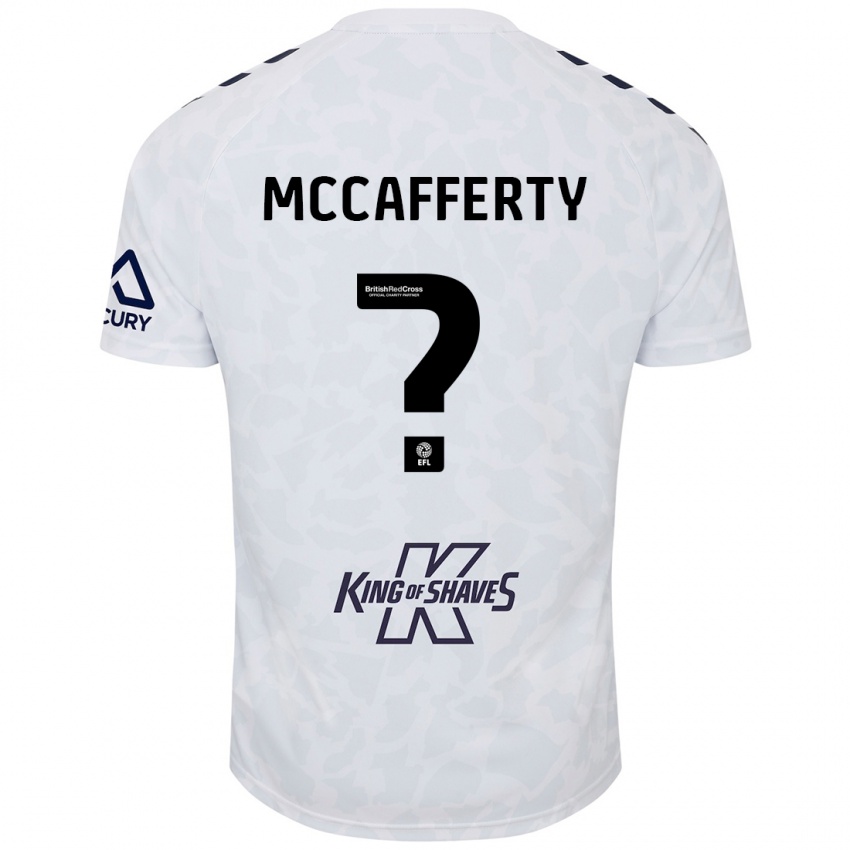 Kinder Lewys Mccafferty #0 Weiß Auswärtstrikot Trikot 2024/25 T-Shirt