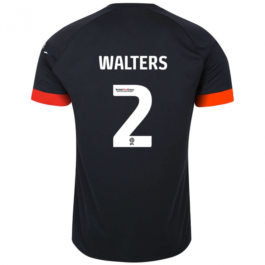 Kinder Reuell Walters #2 Schwarz Orange Auswärtstrikot Trikot 2024/25 T-Shirt