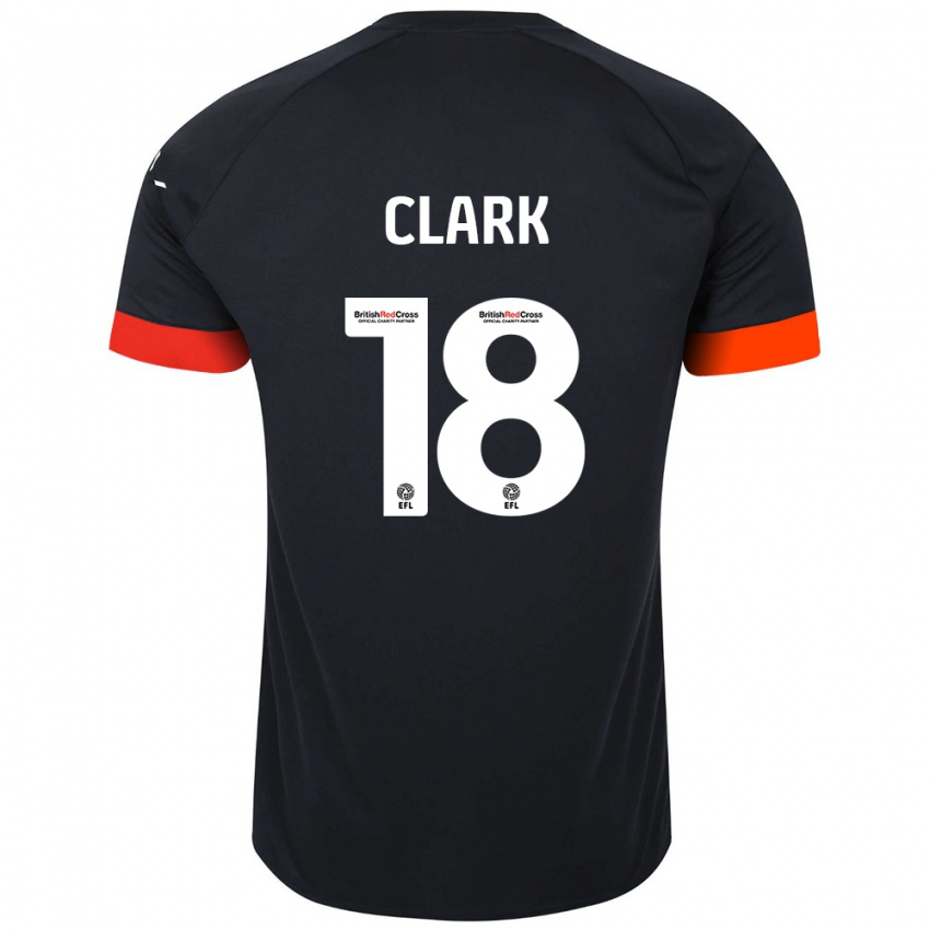 Kinder Jordan Clark #18 Schwarz Orange Auswärtstrikot Trikot 2024/25 T-Shirt