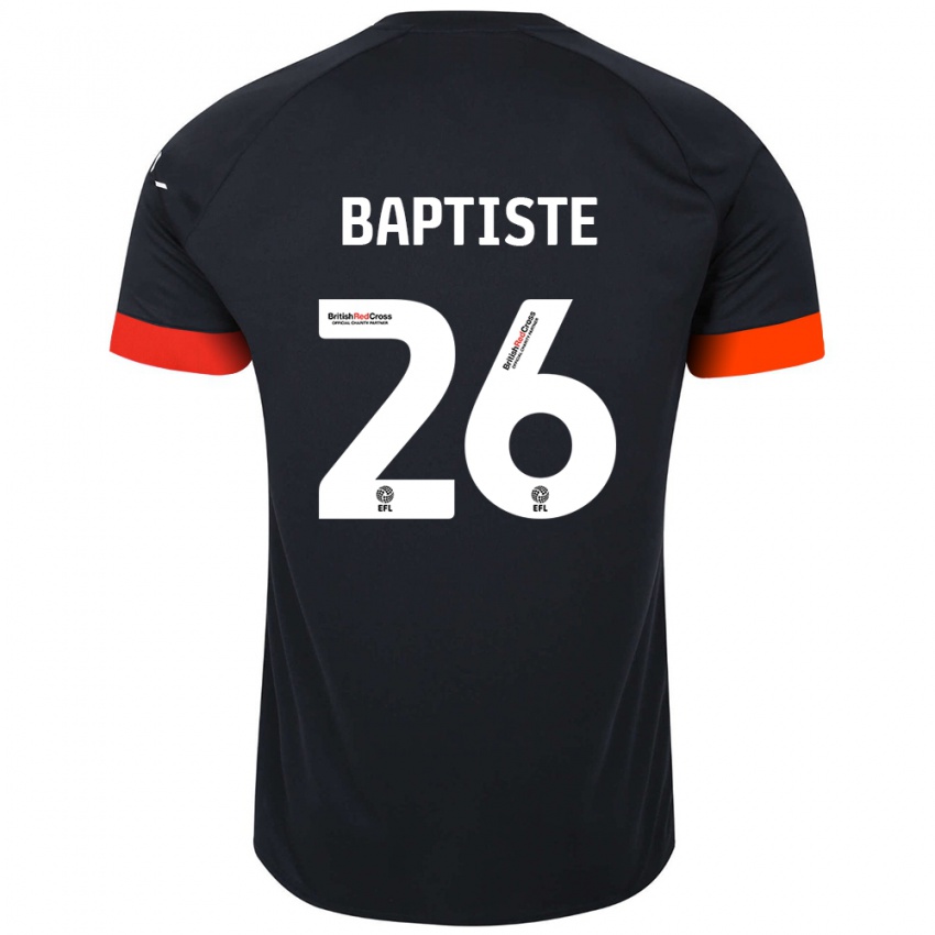 Kinder Shandon Baptiste #26 Schwarz Orange Auswärtstrikot Trikot 2024/25 T-Shirt