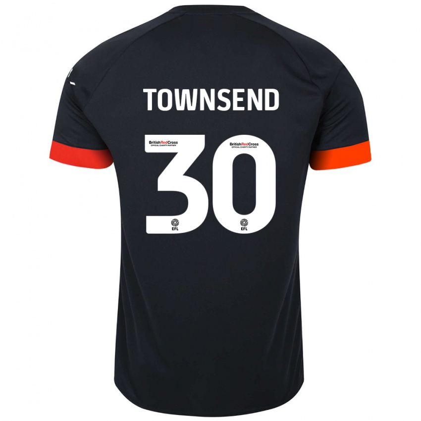 Kinder Andros Townsend #30 Schwarz Orange Auswärtstrikot Trikot 2024/25 T-Shirt