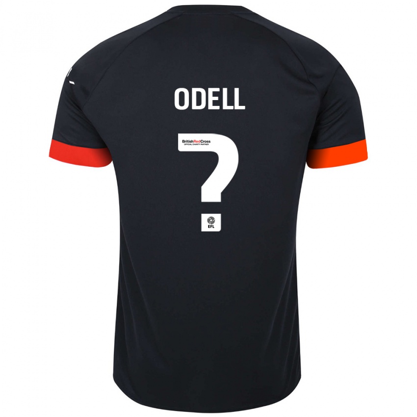 Kinder Josh Odell #0 Schwarz Orange Auswärtstrikot Trikot 2024/25 T-Shirt