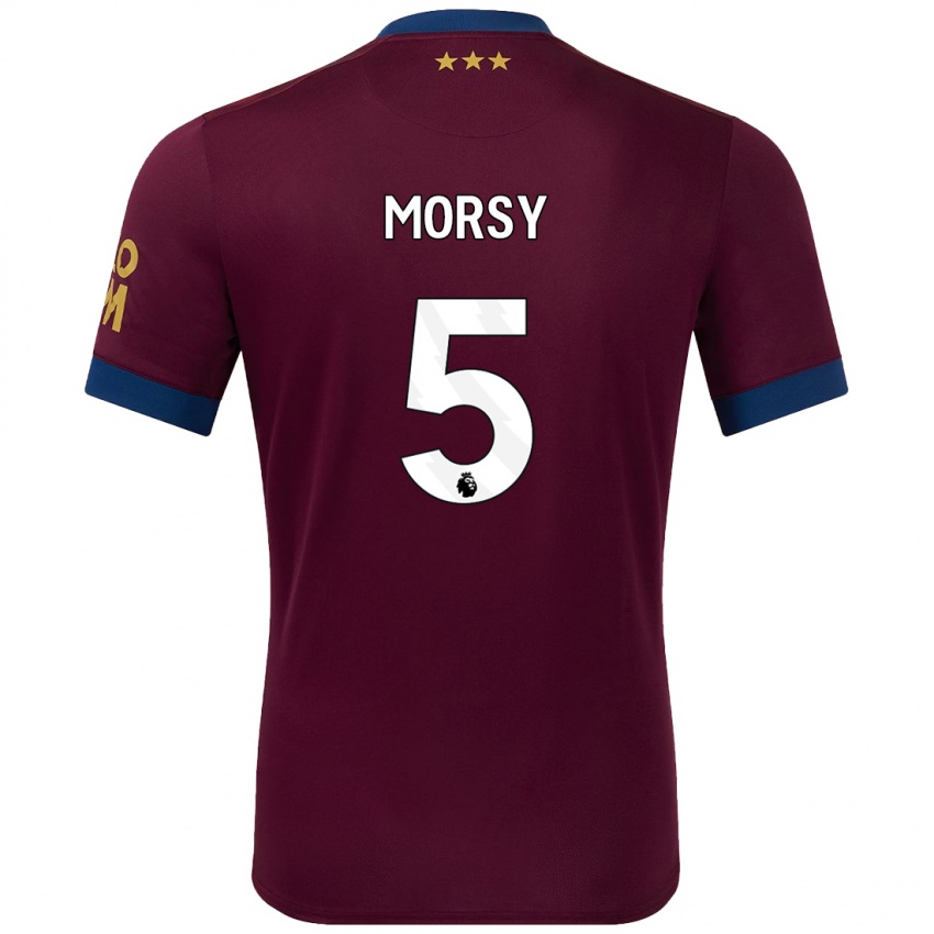 Kinder Samy Morsy #5 Braun Auswärtstrikot Trikot 2024/25 T-Shirt