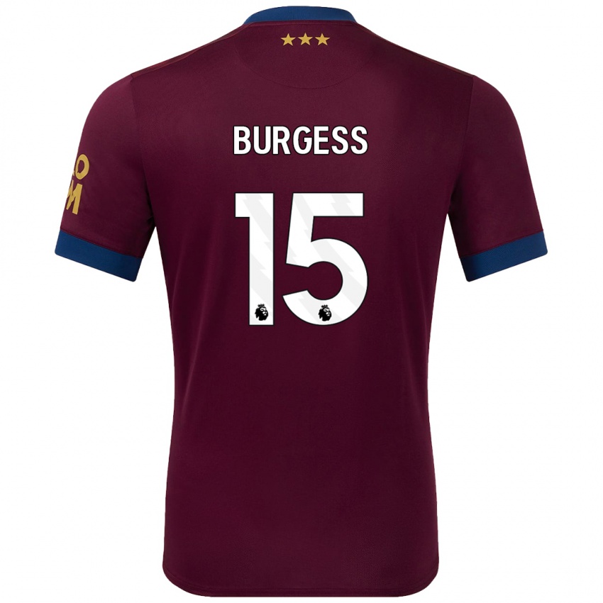 Kinder Cameron Burgess #15 Braun Auswärtstrikot Trikot 2024/25 T-Shirt