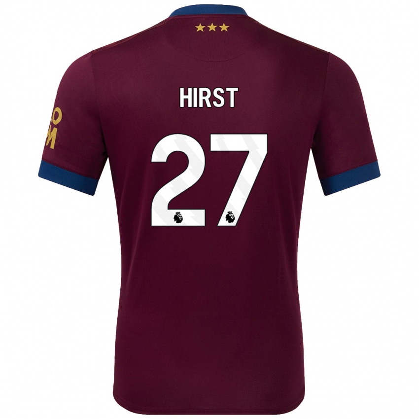 Kinder George Hirst #27 Braun Auswärtstrikot Trikot 2024/25 T-Shirt