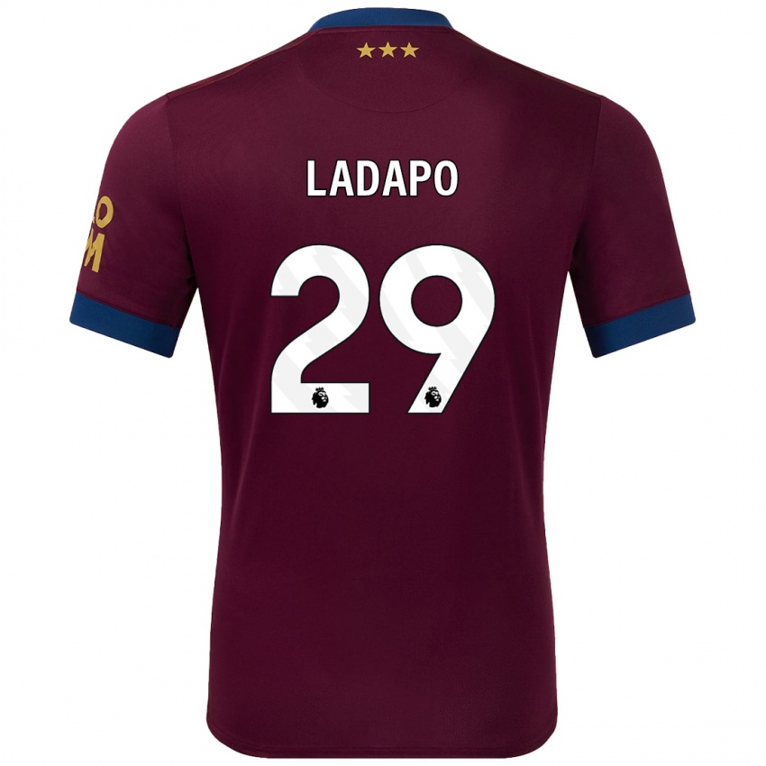 Kinder Freddie Ladapo #29 Braun Auswärtstrikot Trikot 2024/25 T-Shirt