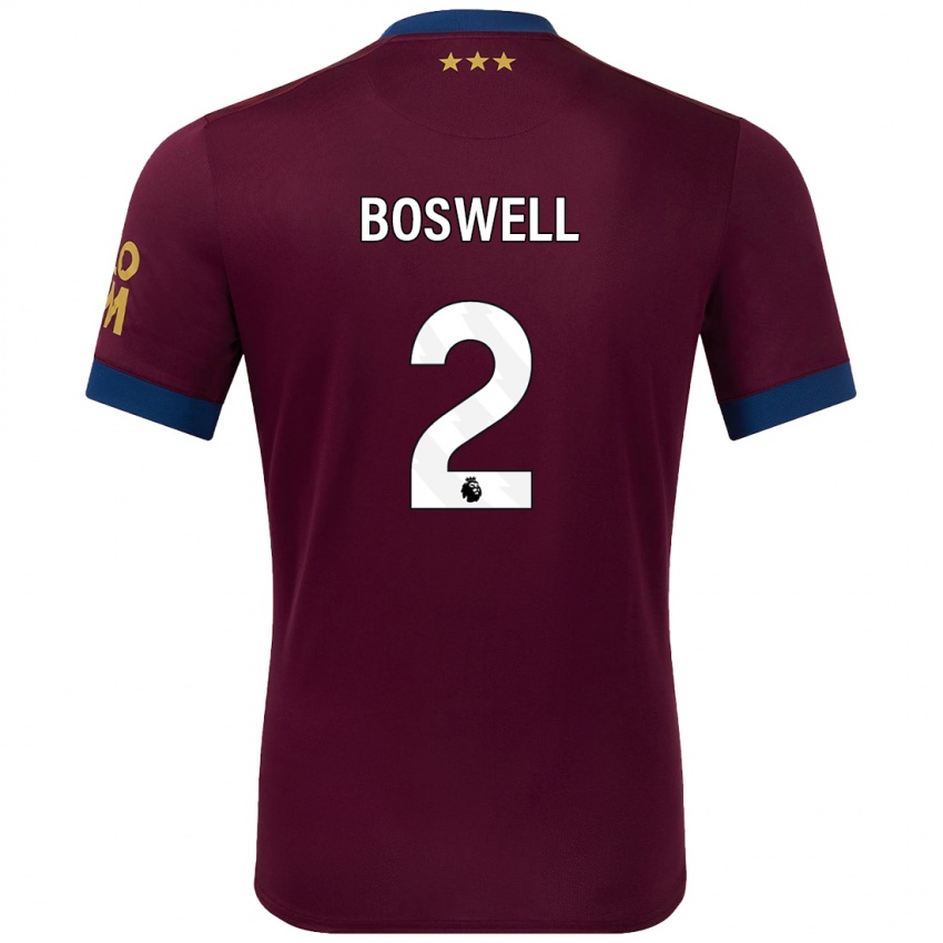 Kinder Maria Boswell #2 Braun Auswärtstrikot Trikot 2024/25 T-Shirt