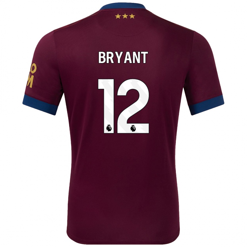 Kinder Issy Bryant #12 Braun Auswärtstrikot Trikot 2024/25 T-Shirt