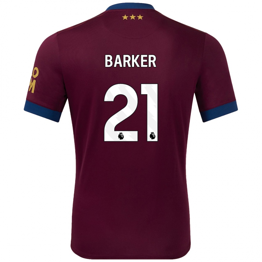 Kinder Maisy Barker #21 Braun Auswärtstrikot Trikot 2024/25 T-Shirt