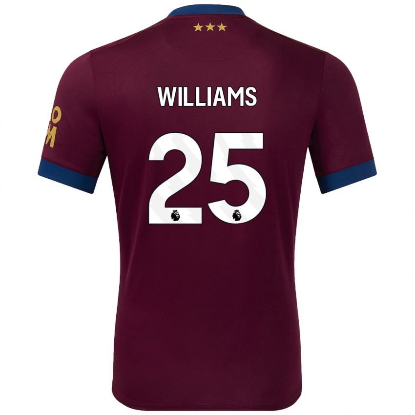 Kinder Erin Williams #25 Braun Auswärtstrikot Trikot 2024/25 T-Shirt