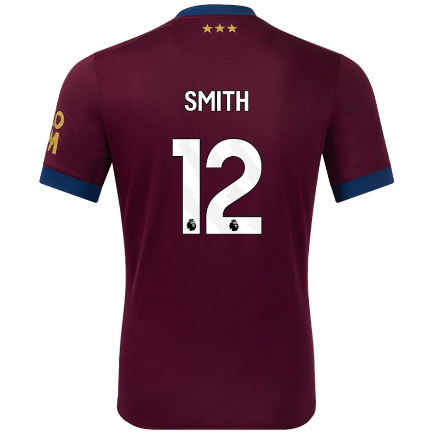 Kinder Olivia Smith #12 Braun Auswärtstrikot Trikot 2024/25 T-Shirt