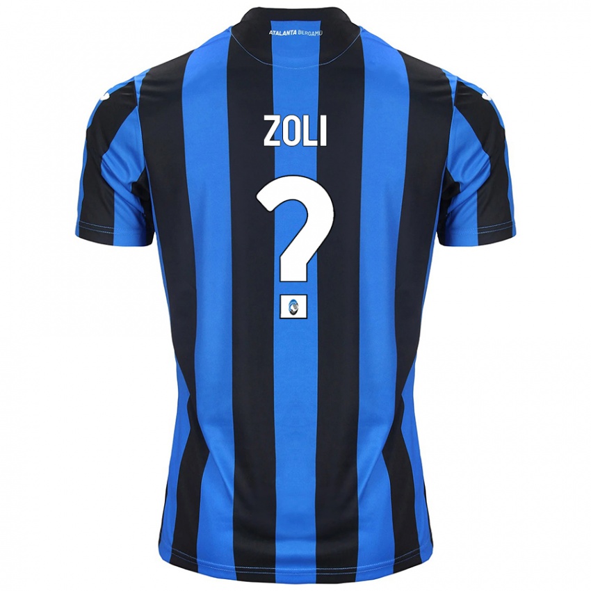 Herren Jacopo Zoli #0 Blau Schwarz Heimtrikot Trikot 2024/25 T-Shirt