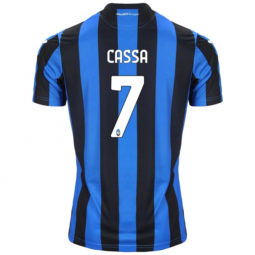 Herren Federico Cassa #7 Blau Schwarz Heimtrikot Trikot 2024/25 T-Shirt