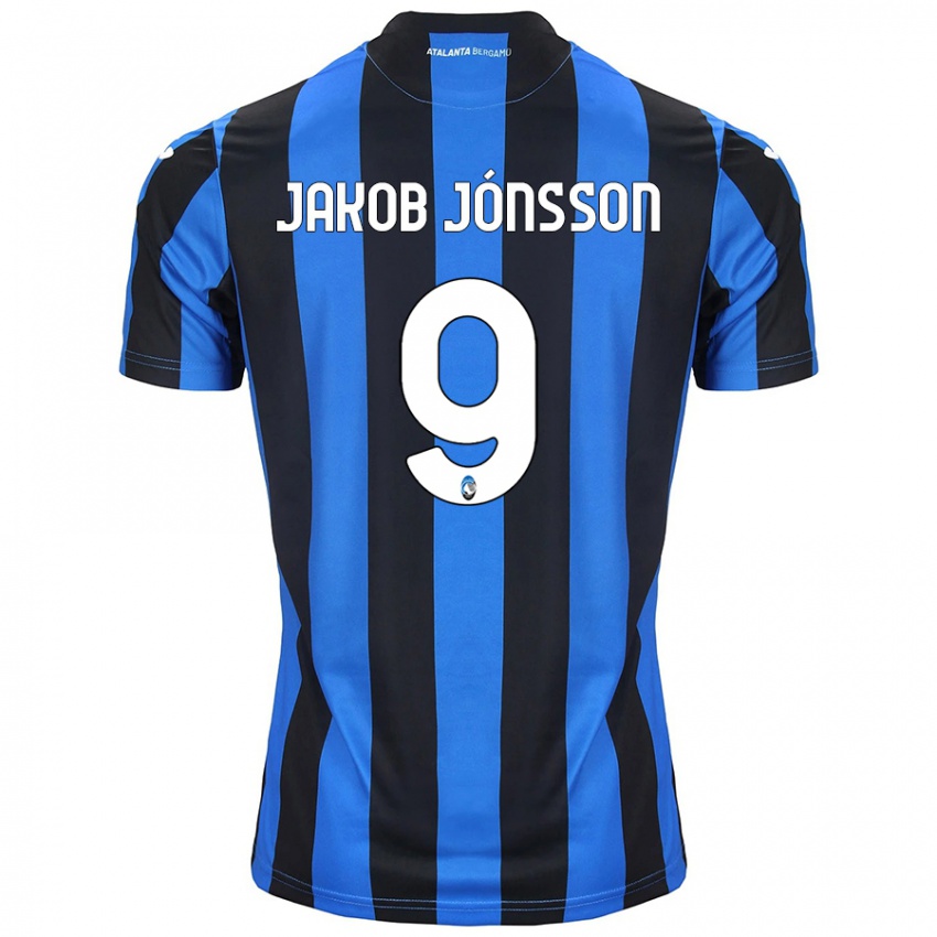 Herren Birkir Jakob Jónsson #9 Blau Schwarz Heimtrikot Trikot 2024/25 T-Shirt