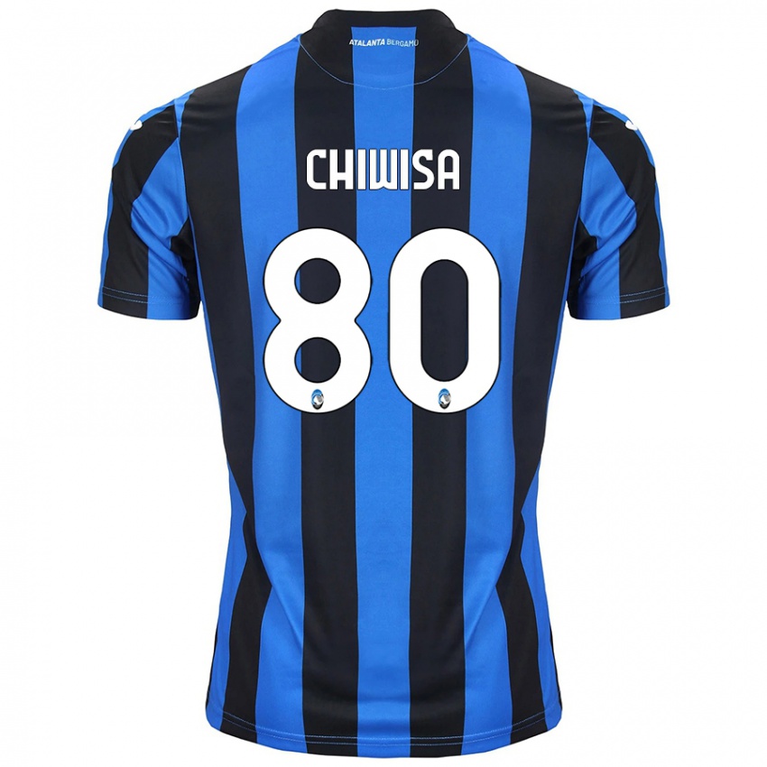 Herren Mannah Chiwisa #80 Blau Schwarz Heimtrikot Trikot 2024/25 T-Shirt